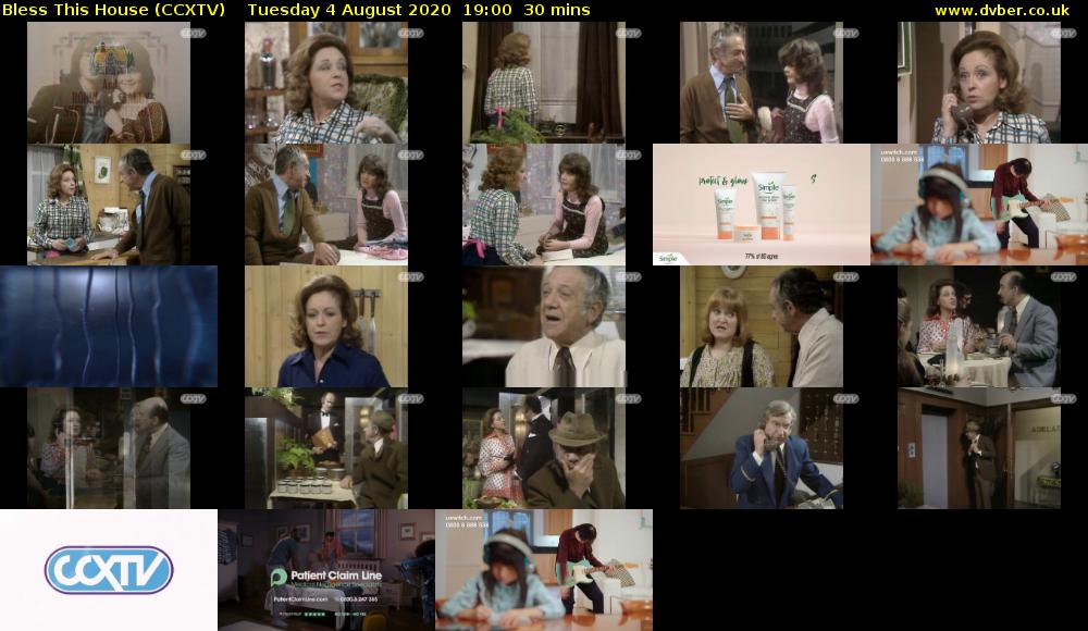 Bless This House (CCXTV) Tuesday 4 August 2020 19:00 - 19:30