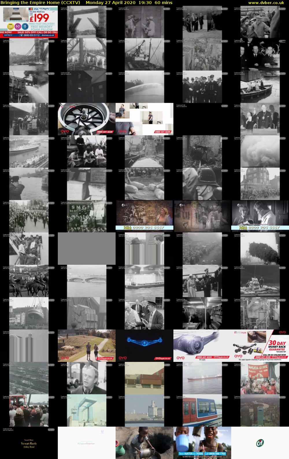 Bringing the Empire Home (CCXTV) Monday 27 April 2020 19:30 - 20:30