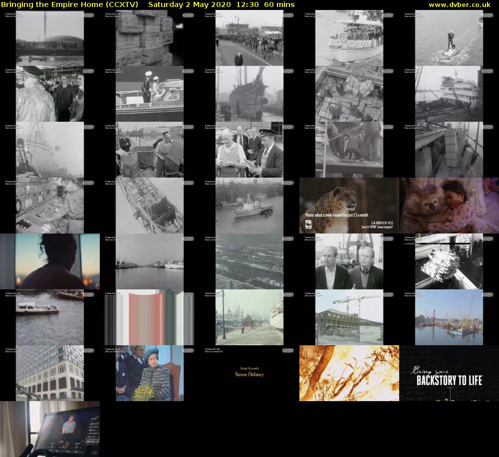 Bringing the Empire Home (CCXTV) Saturday 2 May 2020 12:30 - 13:30