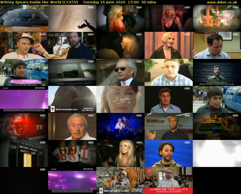 Britney Spears Inside Her World (CCXTV) Tuesday 16 June 2020 17:00 - 17:30