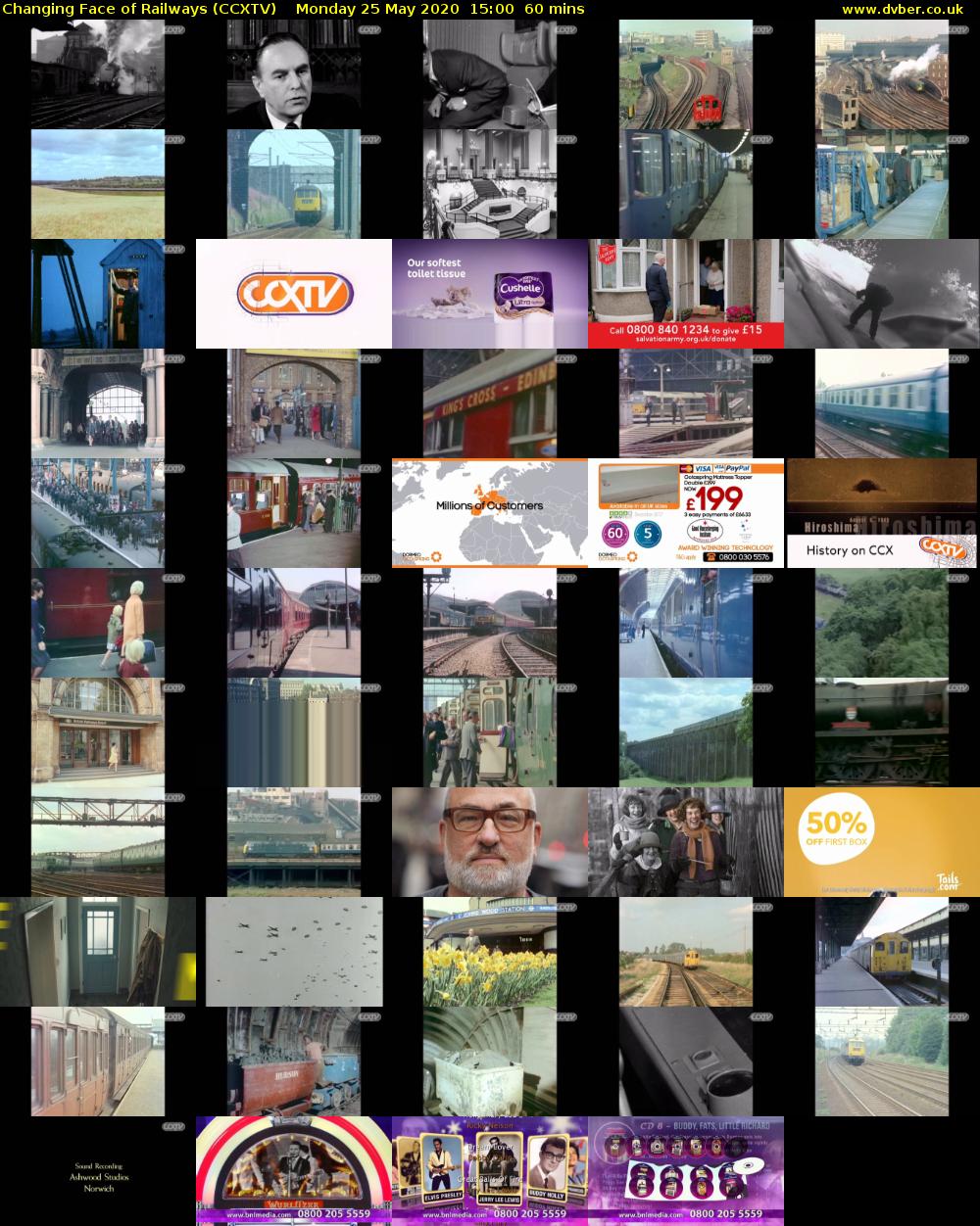 Changing Face of Railways (CCXTV) Monday 25 May 2020 15:00 - 16:00