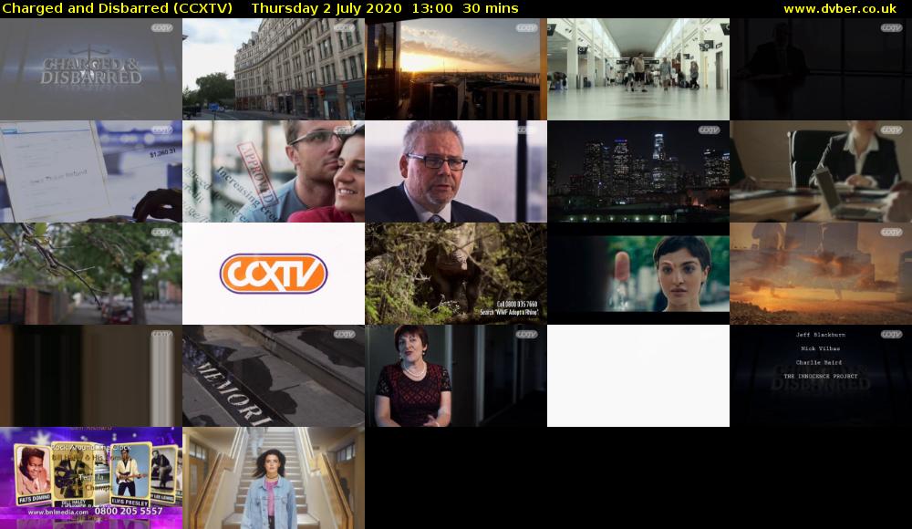 Charged and Disbarred (CCXTV) Thursday 2 July 2020 13:00 - 13:30