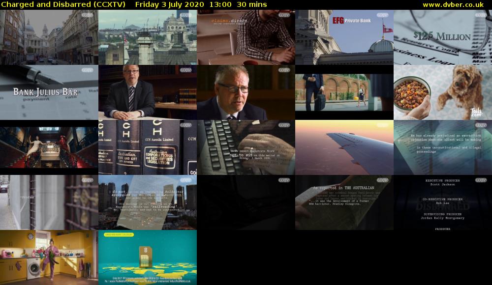 Charged and Disbarred (CCXTV) Friday 3 July 2020 13:00 - 13:30