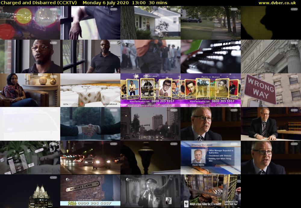Charged and Disbarred (CCXTV) Monday 6 July 2020 13:00 - 13:30