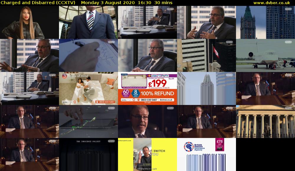 Charged and Disbarred (CCXTV) Monday 3 August 2020 16:30 - 17:00