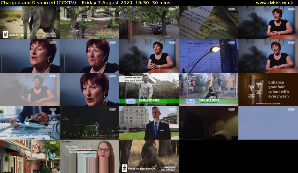 Charged and Disbarred (CCXTV) Friday 7 August 2020 16:30 - 17:00