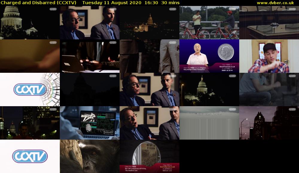 Charged and Disbarred (CCXTV) Tuesday 11 August 2020 16:30 - 17:00