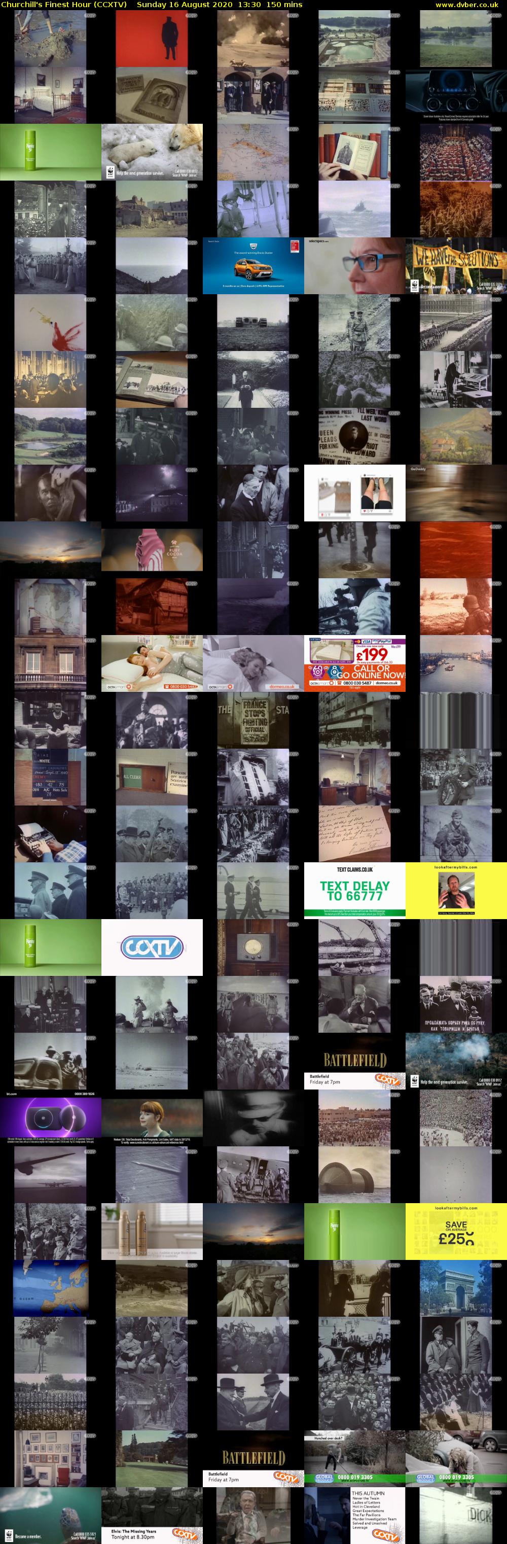 Churchill's Finest Hour (CCXTV) Sunday 16 August 2020 13:30 - 16:00