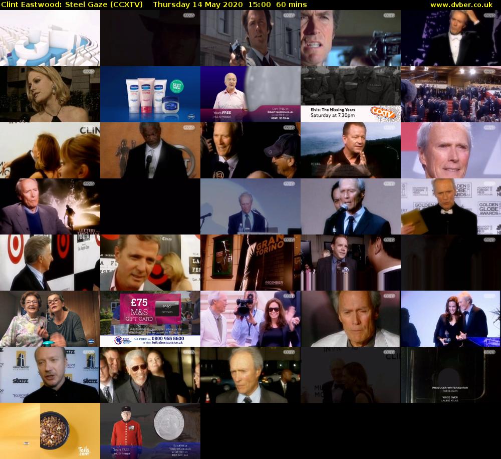 Clint Eastwood: Steel Gaze (CCXTV) Thursday 14 May 2020 15:00 - 16:00