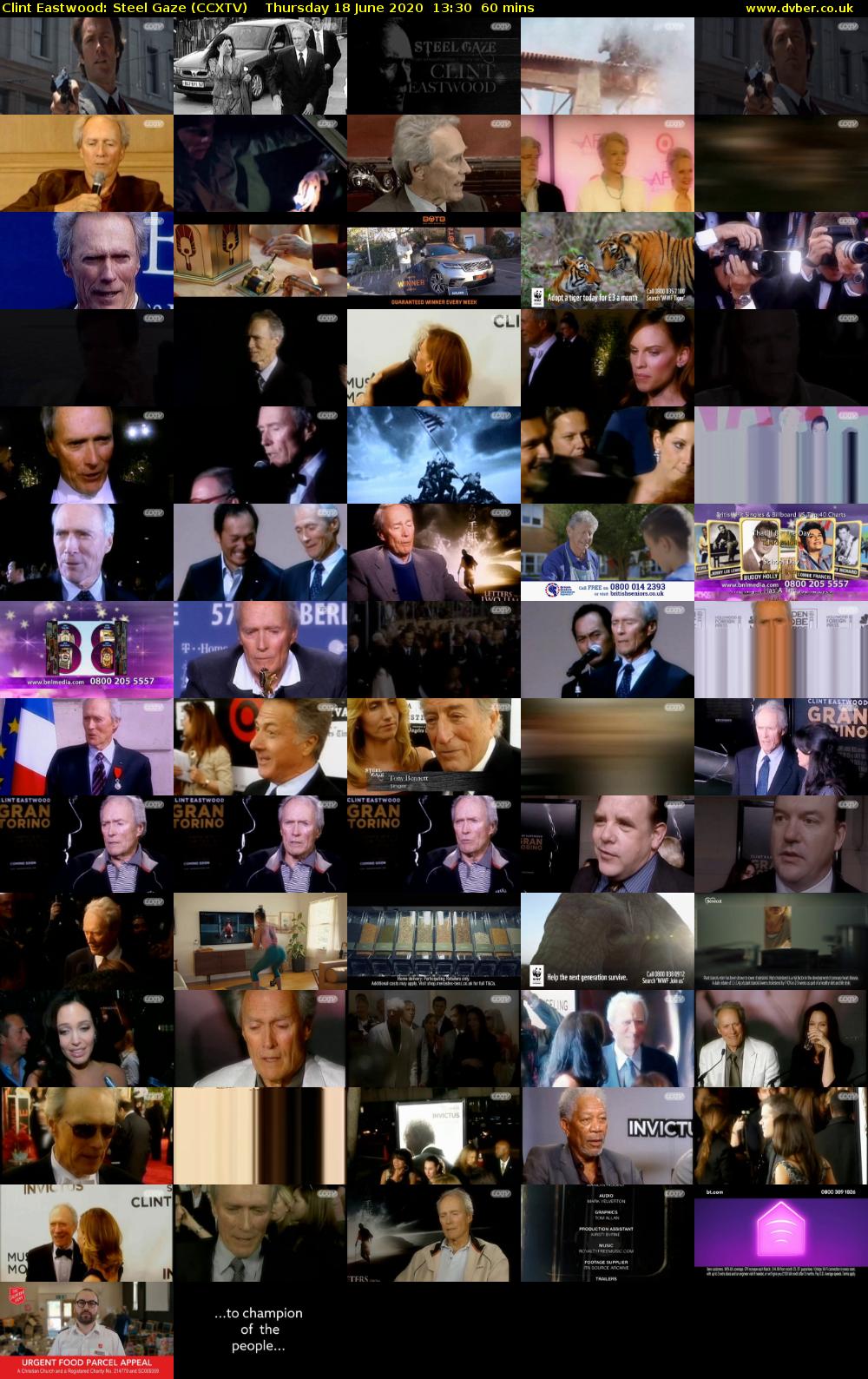 Clint Eastwood: Steel Gaze (CCXTV) Thursday 18 June 2020 13:30 - 14:30