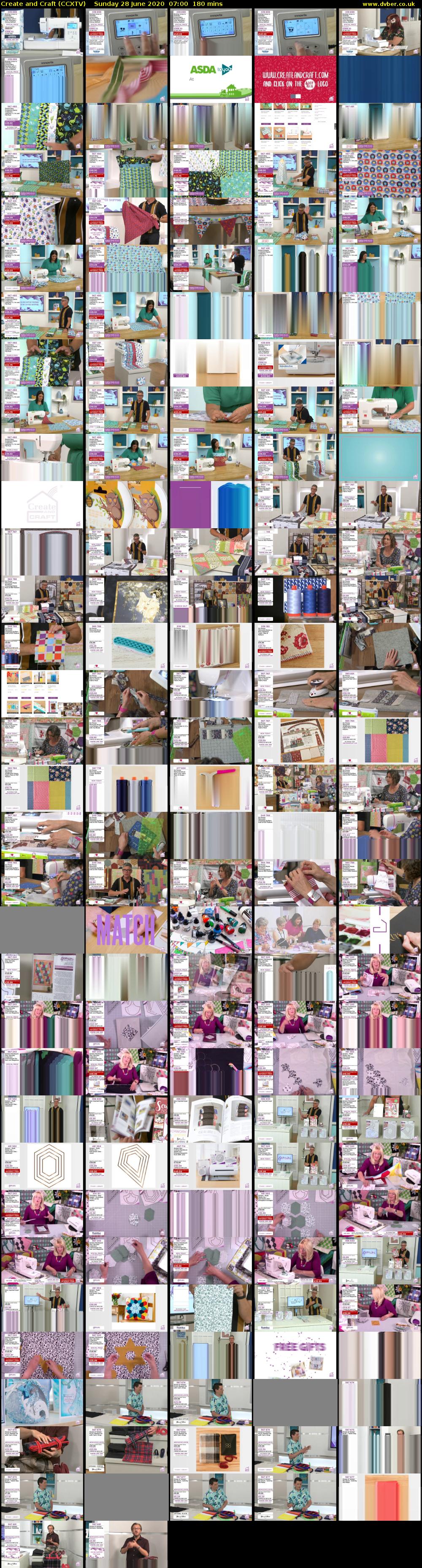 Create and Craft (CCXTV) Sunday 28 June 2020 07:00 - 10:00