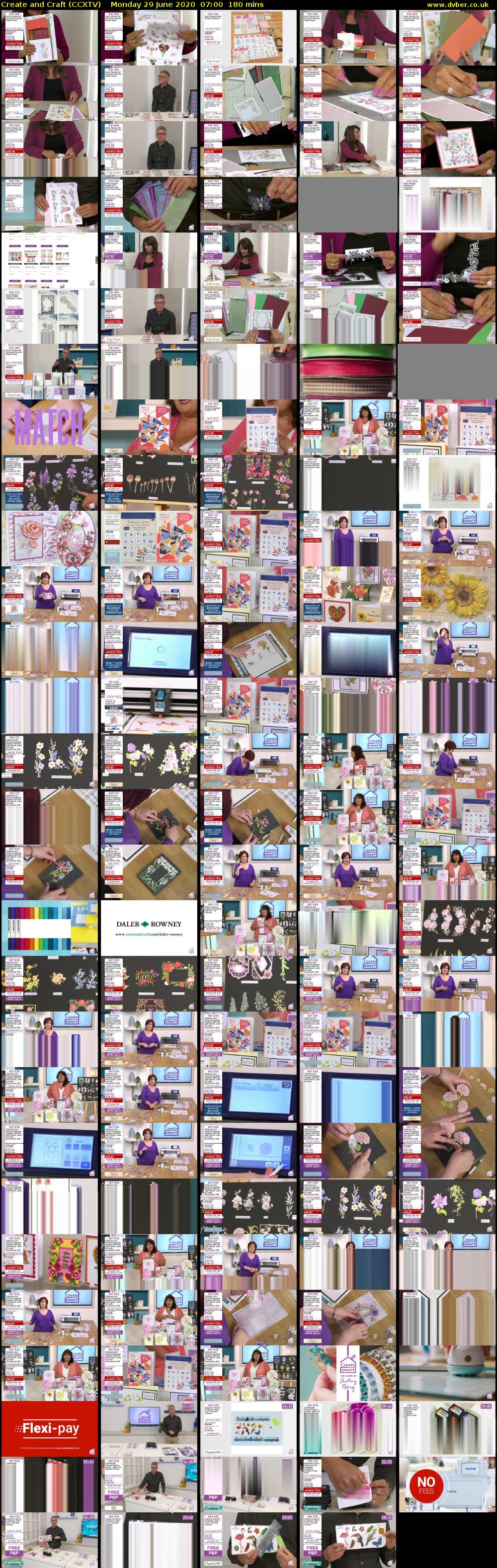 Create and Craft (CCXTV) Monday 29 June 2020 07:00 - 10:00
