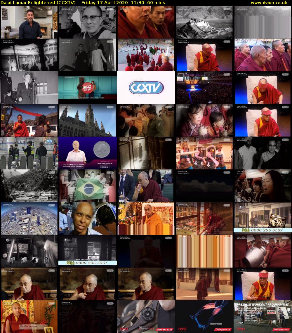 Dalai Lama: Enlightened (CCXTV) Friday 17 April 2020 11:30 - 12:30