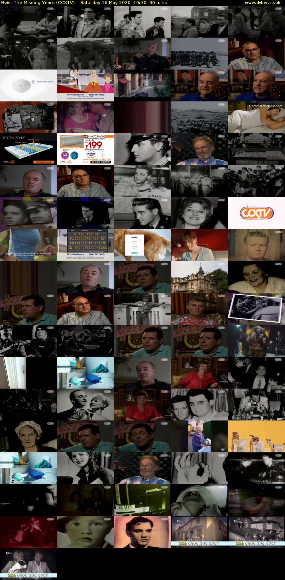 Elvis: The Missing Years (CCXTV) Saturday 16 May 2020 19:30 - 21:00