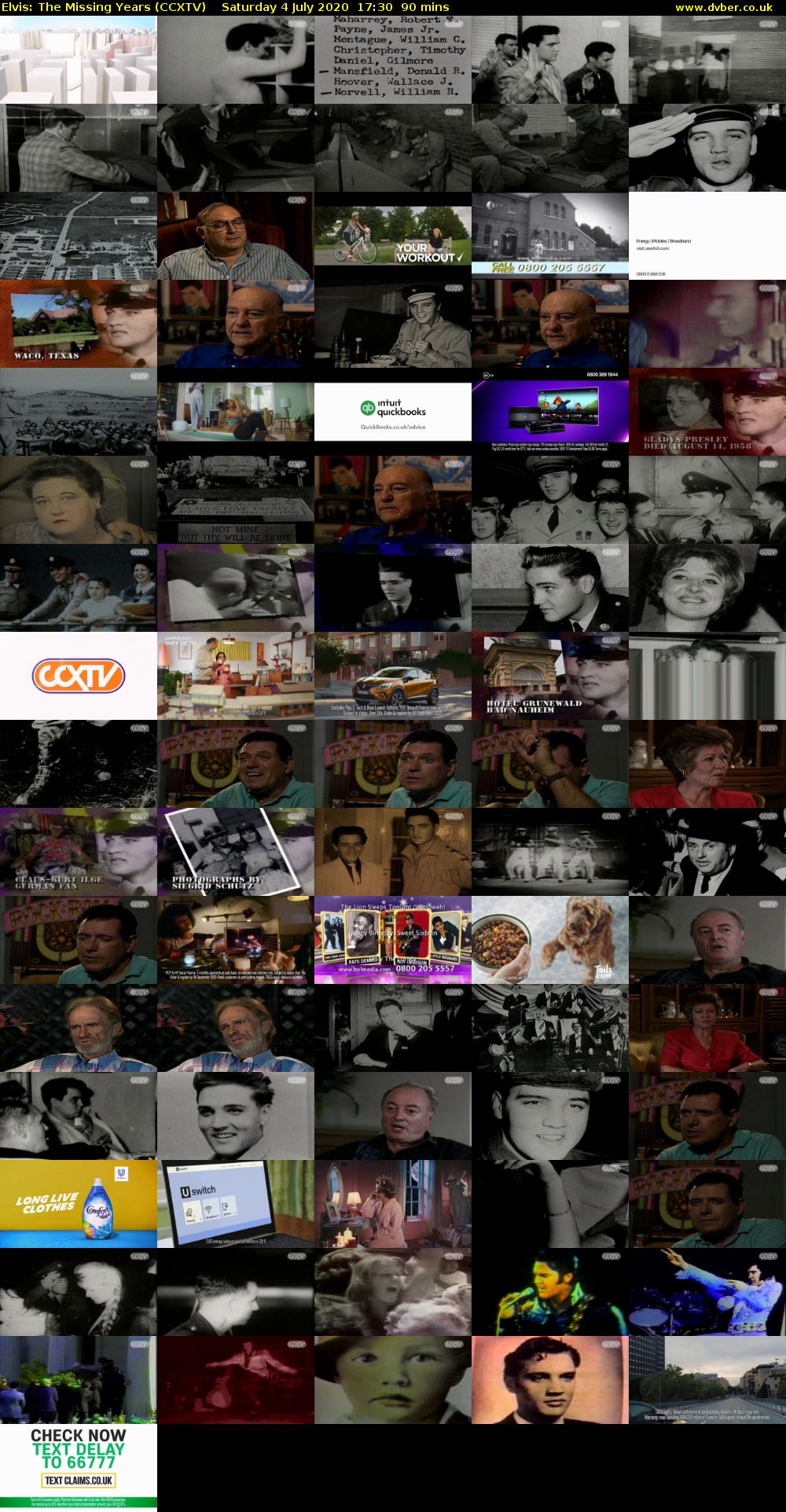 Elvis: The Missing Years (CCXTV) Saturday 4 July 2020 17:30 - 19:00