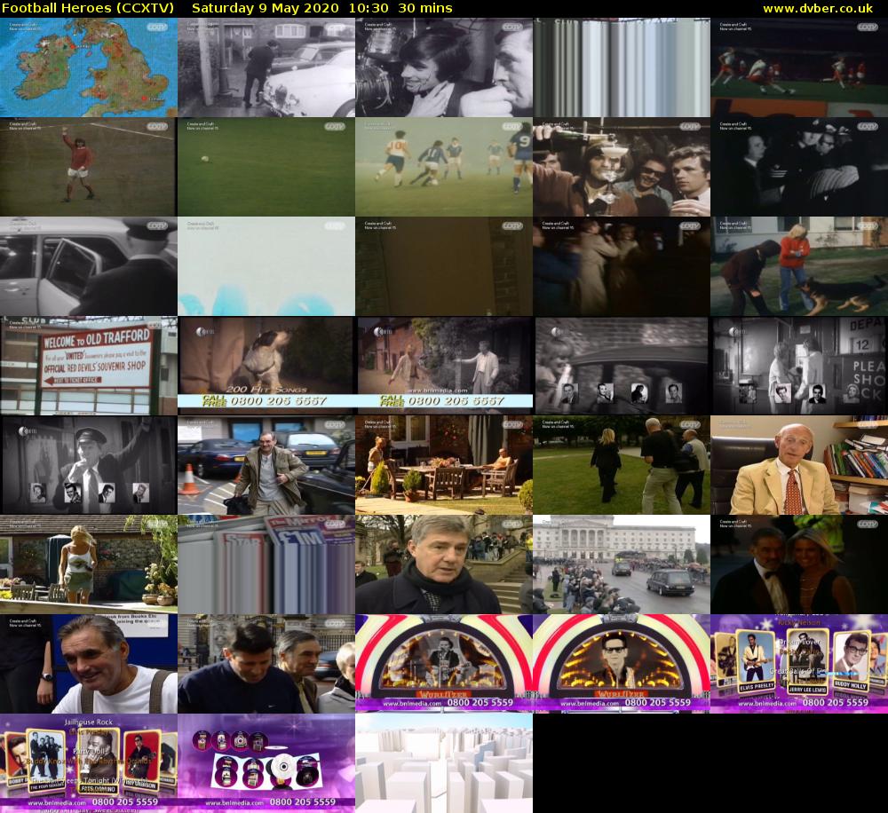 Football Heroes (CCXTV) Saturday 9 May 2020 10:30 - 11:00