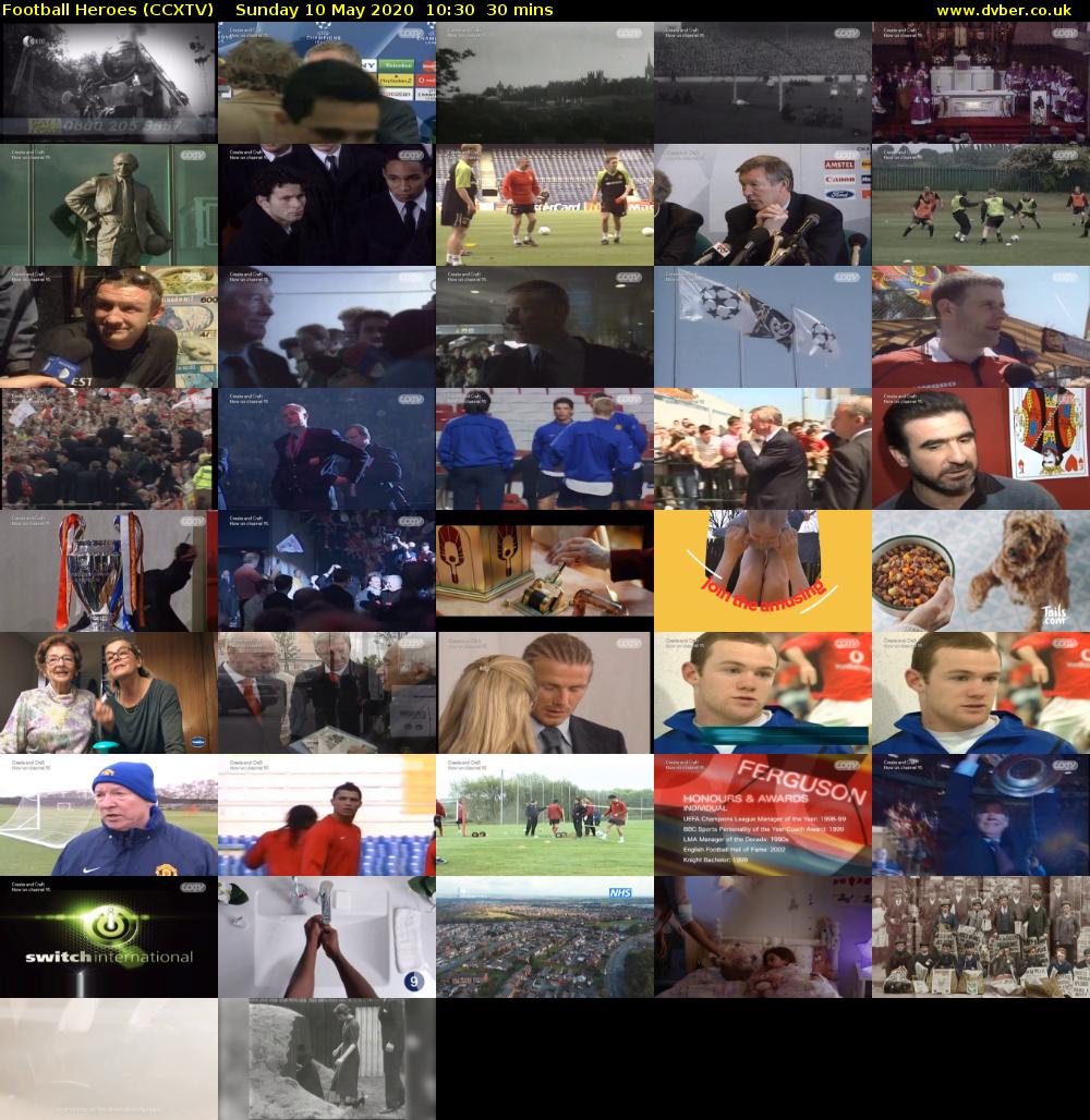 Football Heroes (CCXTV) Sunday 10 May 2020 10:30 - 11:00