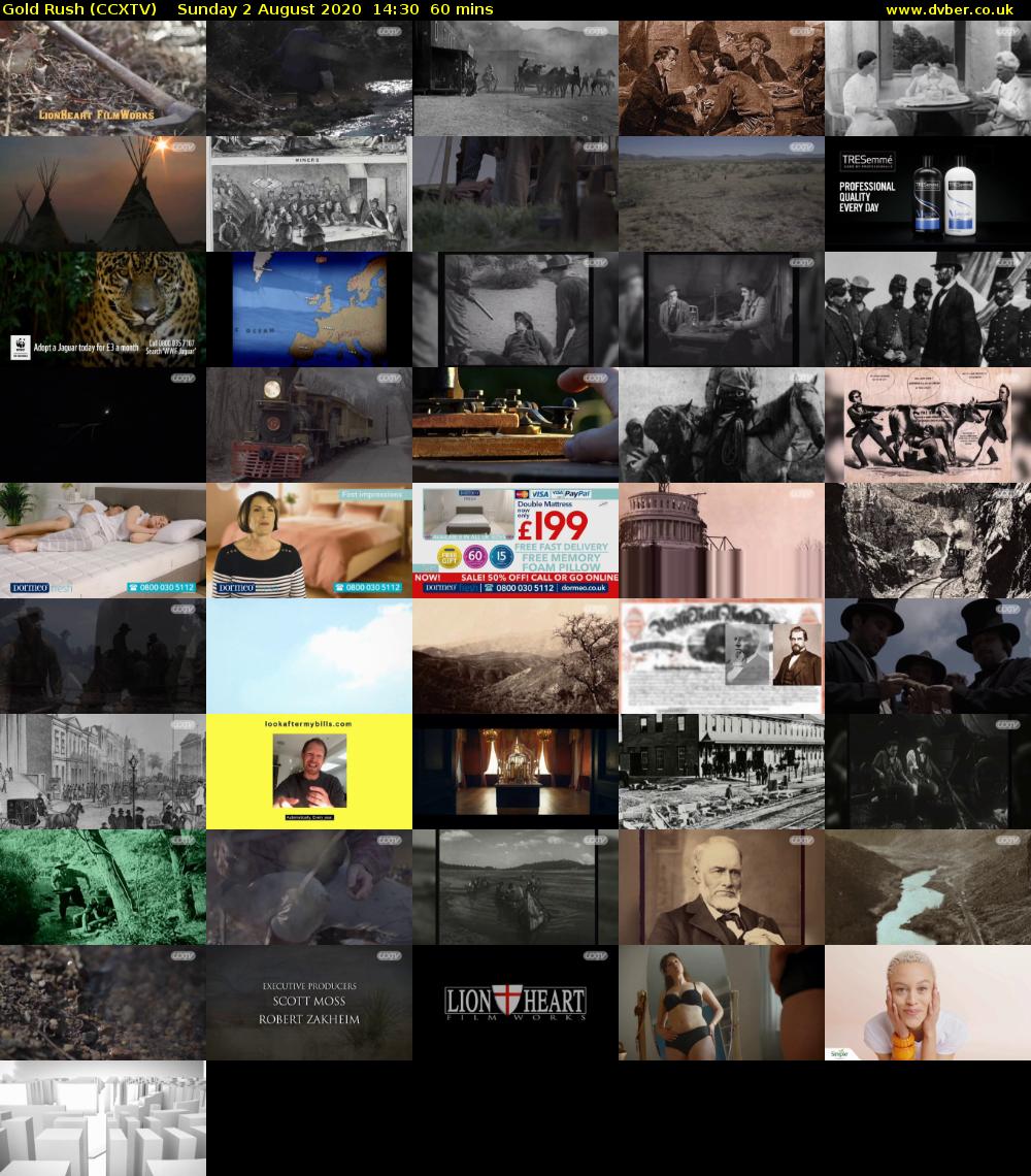 Gold Rush (CCXTV) Sunday 2 August 2020 14:30 - 15:30