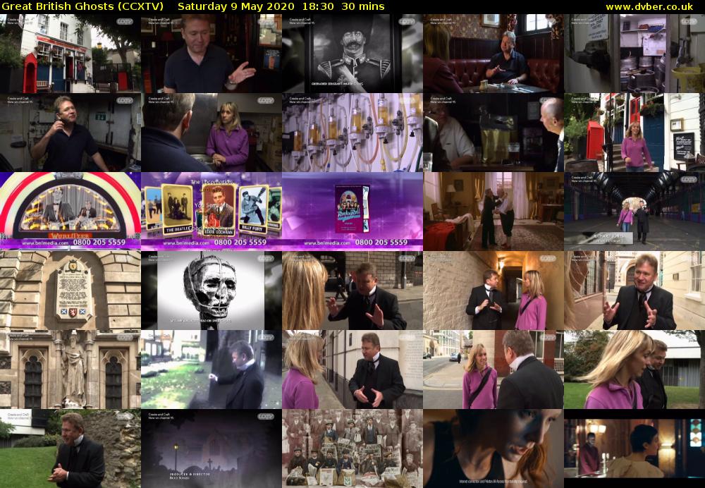 Great British Ghosts (CCXTV) Saturday 9 May 2020 18:30 - 19:00