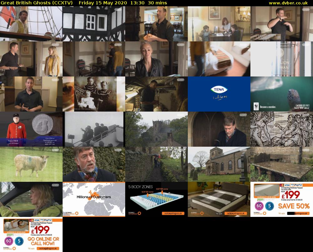 Great British Ghosts (CCXTV) Friday 15 May 2020 13:30 - 14:00