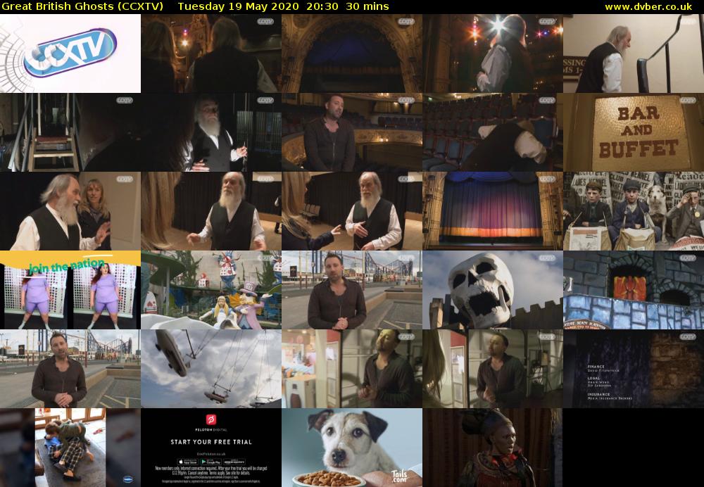 Great British Ghosts (CCXTV) Tuesday 19 May 2020 20:30 - 21:00