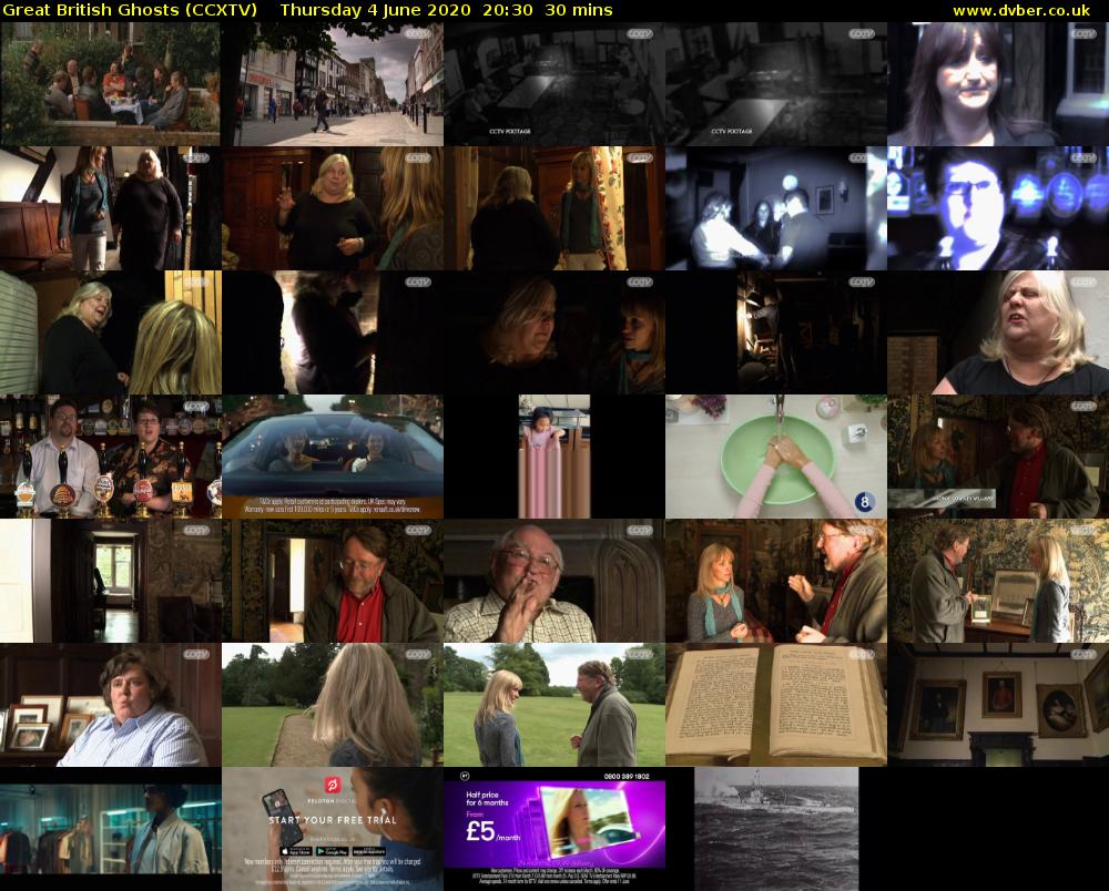 Great British Ghosts (CCXTV) Thursday 4 June 2020 20:30 - 21:00