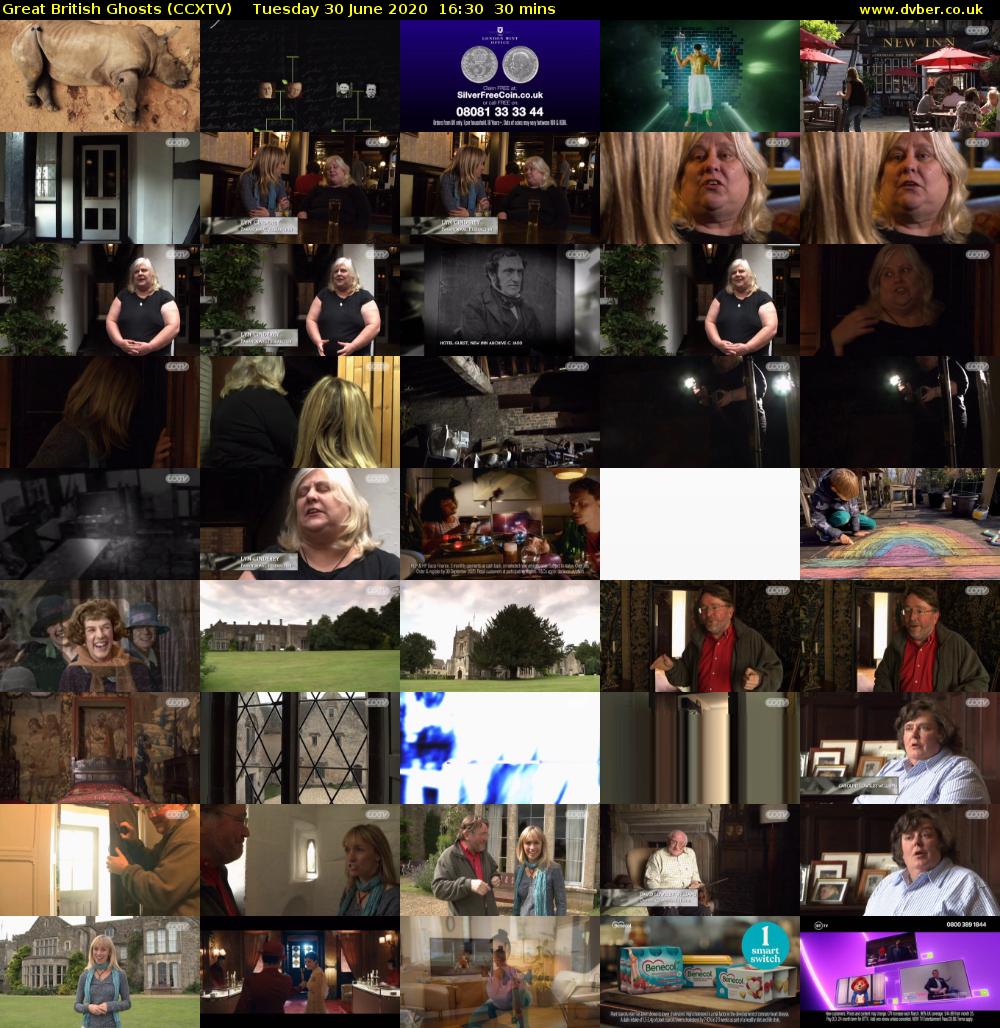 Great British Ghosts (CCXTV) Tuesday 30 June 2020 16:30 - 17:00