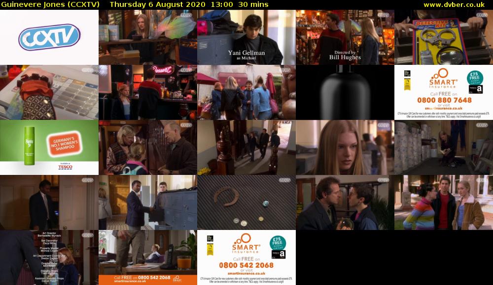 Guinevere Jones (CCXTV) Thursday 6 August 2020 13:00 - 13:30