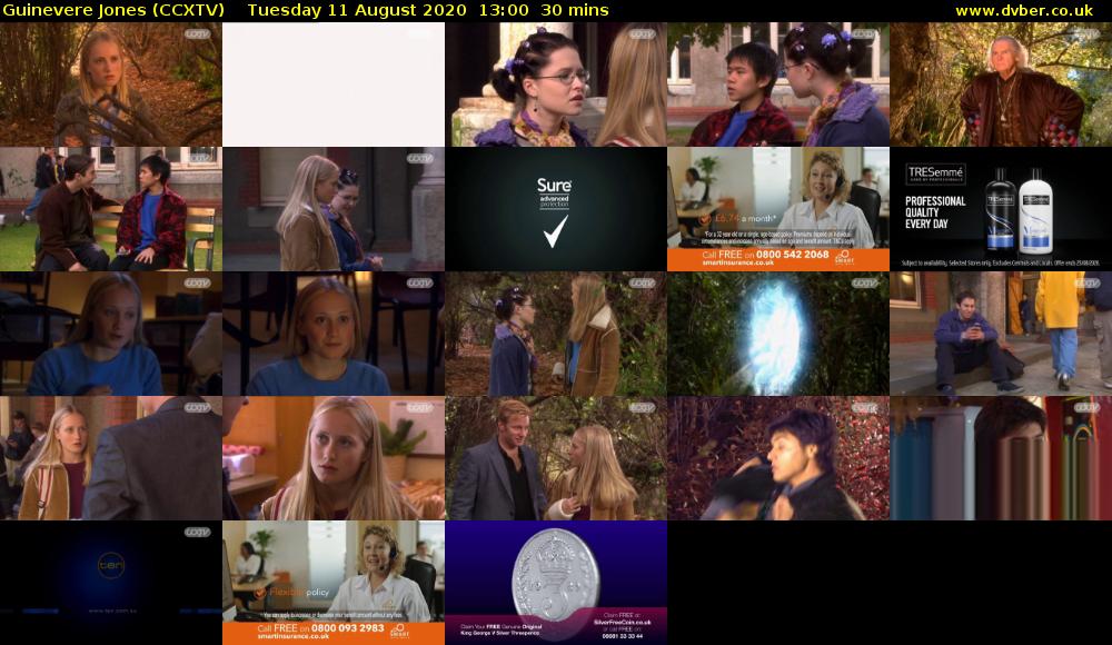 Guinevere Jones (CCXTV) Tuesday 11 August 2020 13:00 - 13:30