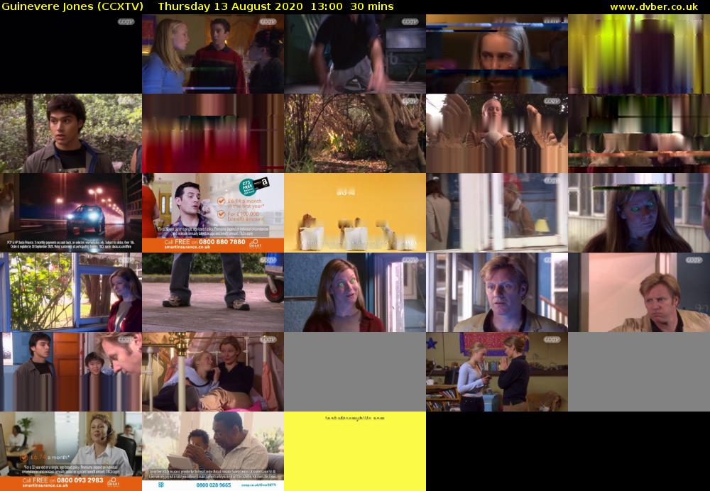 Guinevere Jones (CCXTV) Thursday 13 August 2020 13:00 - 13:30