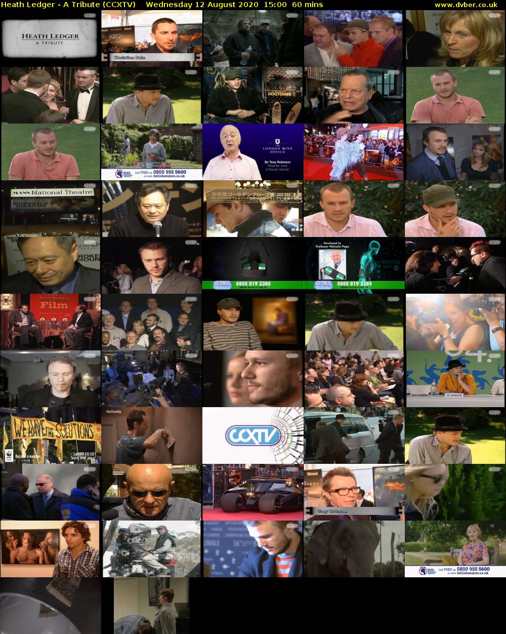 Heath Ledger - A Tribute (CCXTV) Wednesday 12 August 2020 15:00 - 16:00