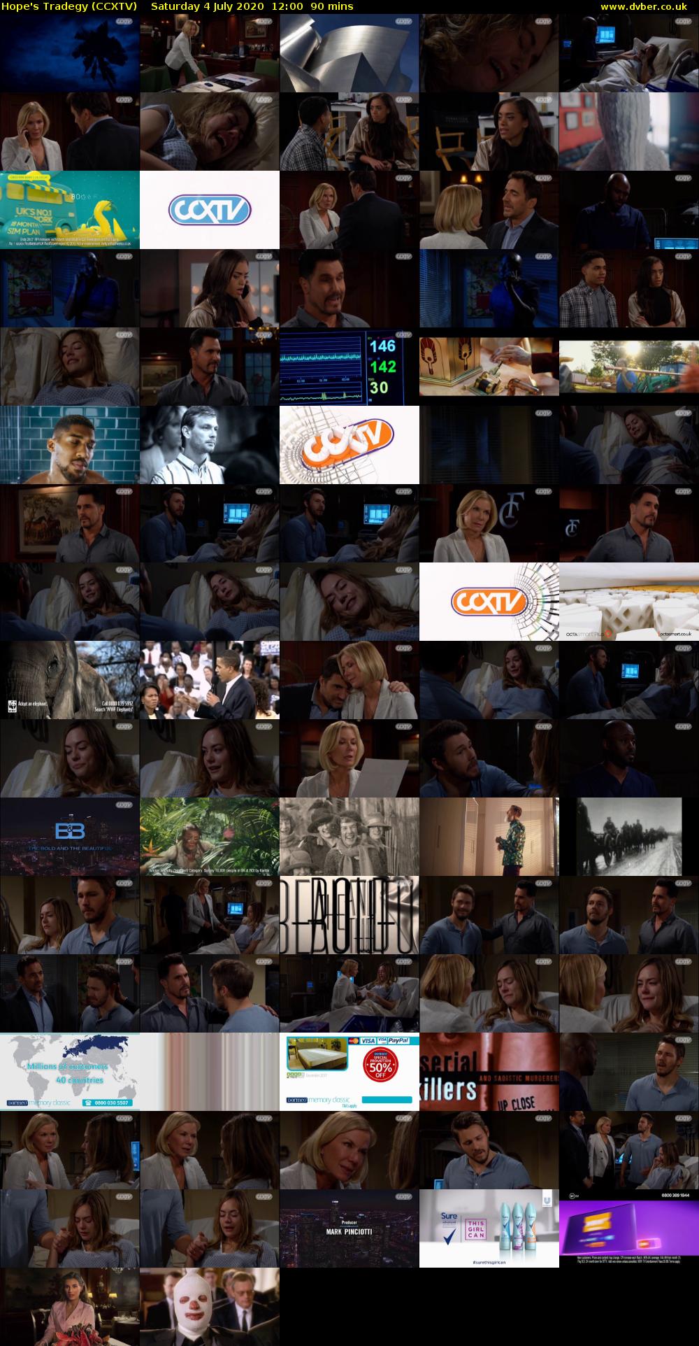 Hope's Tradegy (CCXTV) Saturday 4 July 2020 12:00 - 13:30