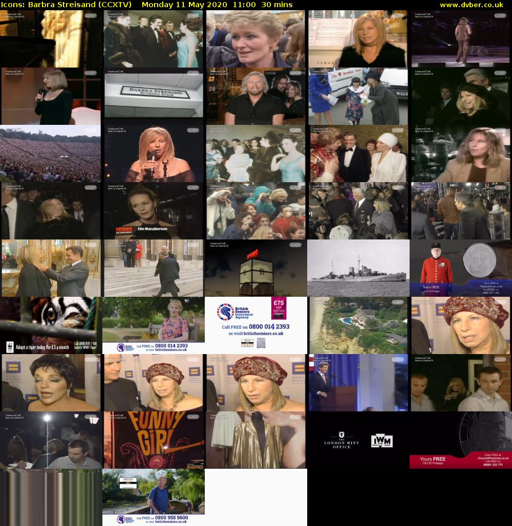 Icons: Barbra Streisand (CCXTV) Monday 11 May 2020 11:00 - 11:30