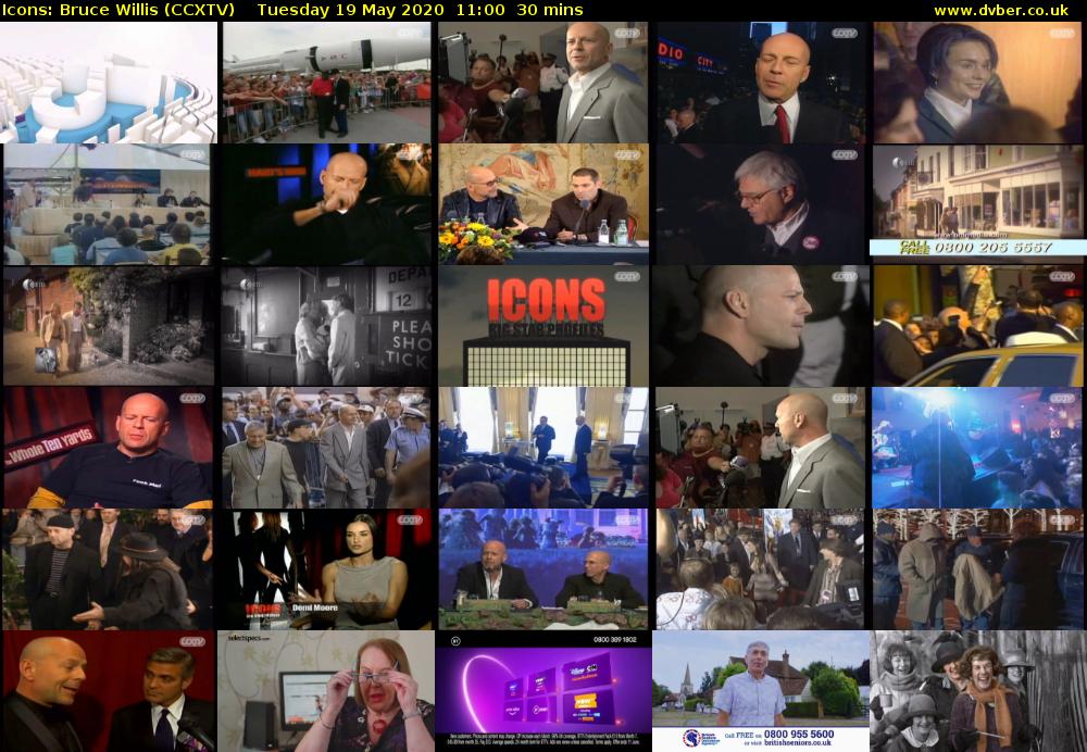 Icons: Bruce Willis (CCXTV) Tuesday 19 May 2020 11:00 - 11:30
