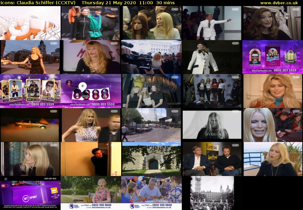 Icons: Claudia Schiffer (CCXTV) Thursday 21 May 2020 11:00 - 11:30