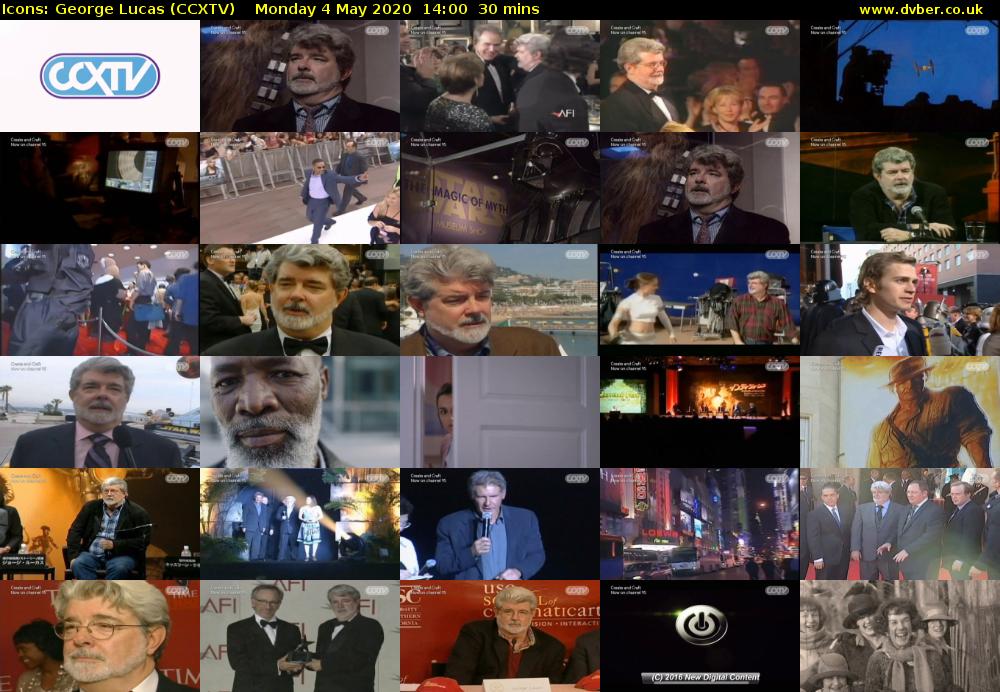 Icons: George Lucas (CCXTV) Monday 4 May 2020 14:00 - 14:30