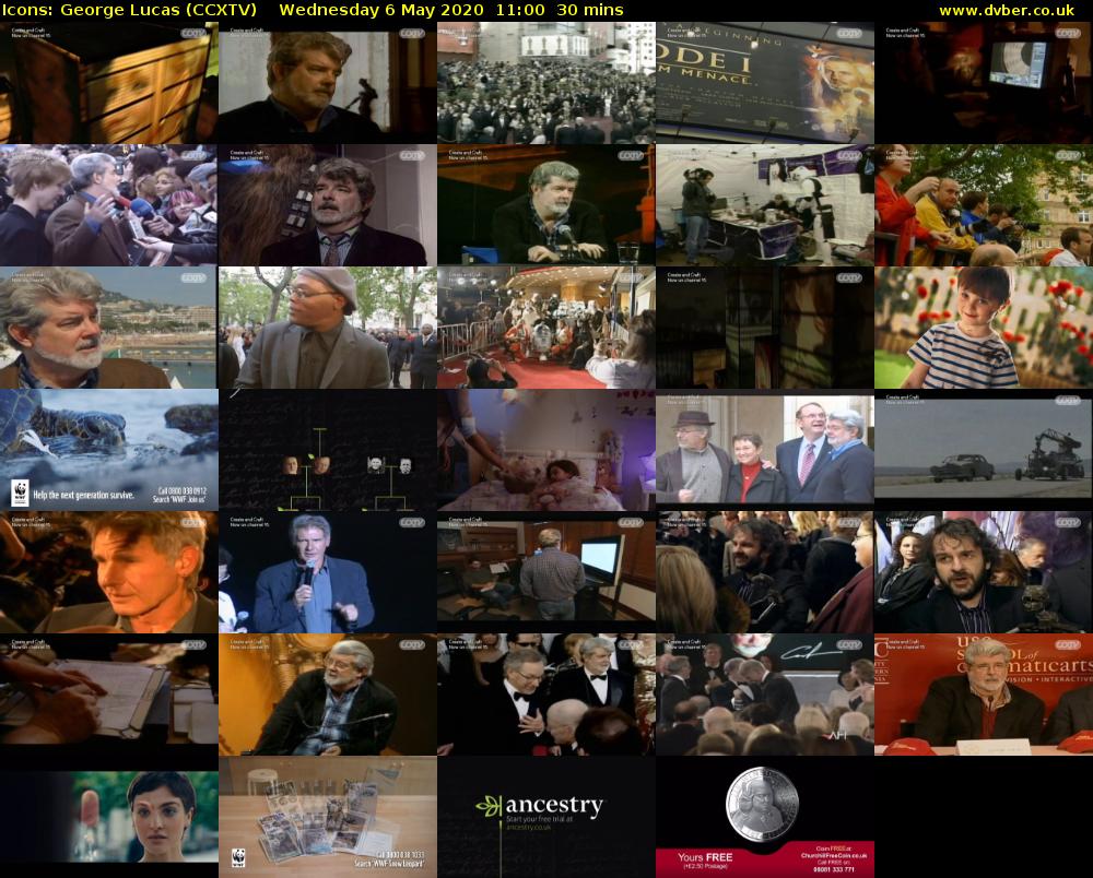 Icons: George Lucas (CCXTV) Wednesday 6 May 2020 11:00 - 11:30