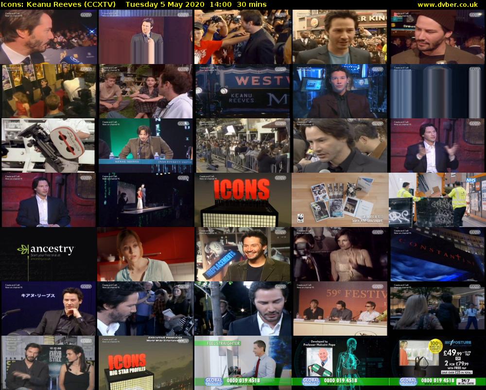 Icons: Keanu Reeves (CCXTV) Tuesday 5 May 2020 14:00 - 14:30