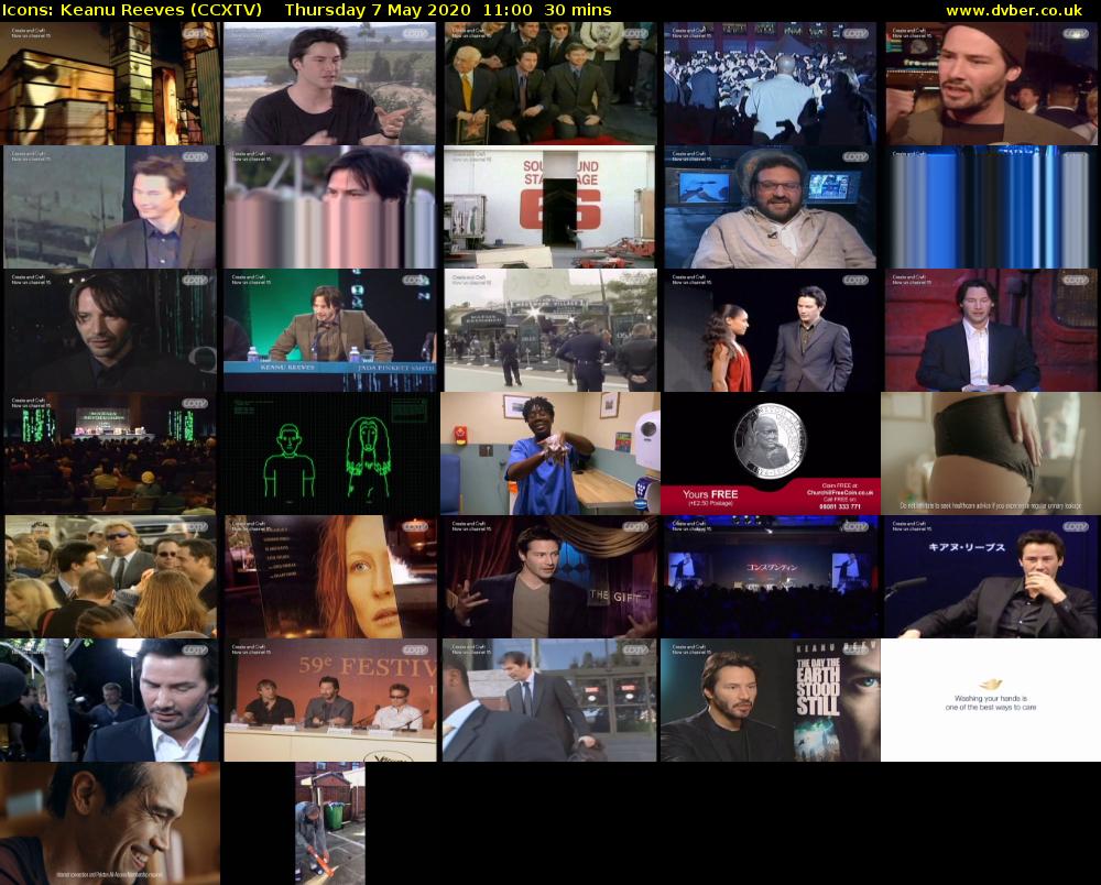 Icons: Keanu Reeves (CCXTV) Thursday 7 May 2020 11:00 - 11:30