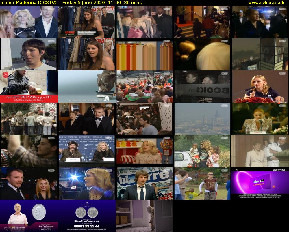 Icons: Madonna (CCXTV) Friday 5 June 2020 11:00 - 11:30