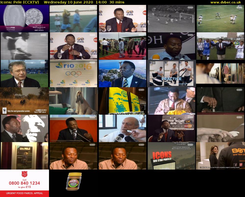 Icons: Pele (CCXTV) Wednesday 10 June 2020 14:00 - 14:30