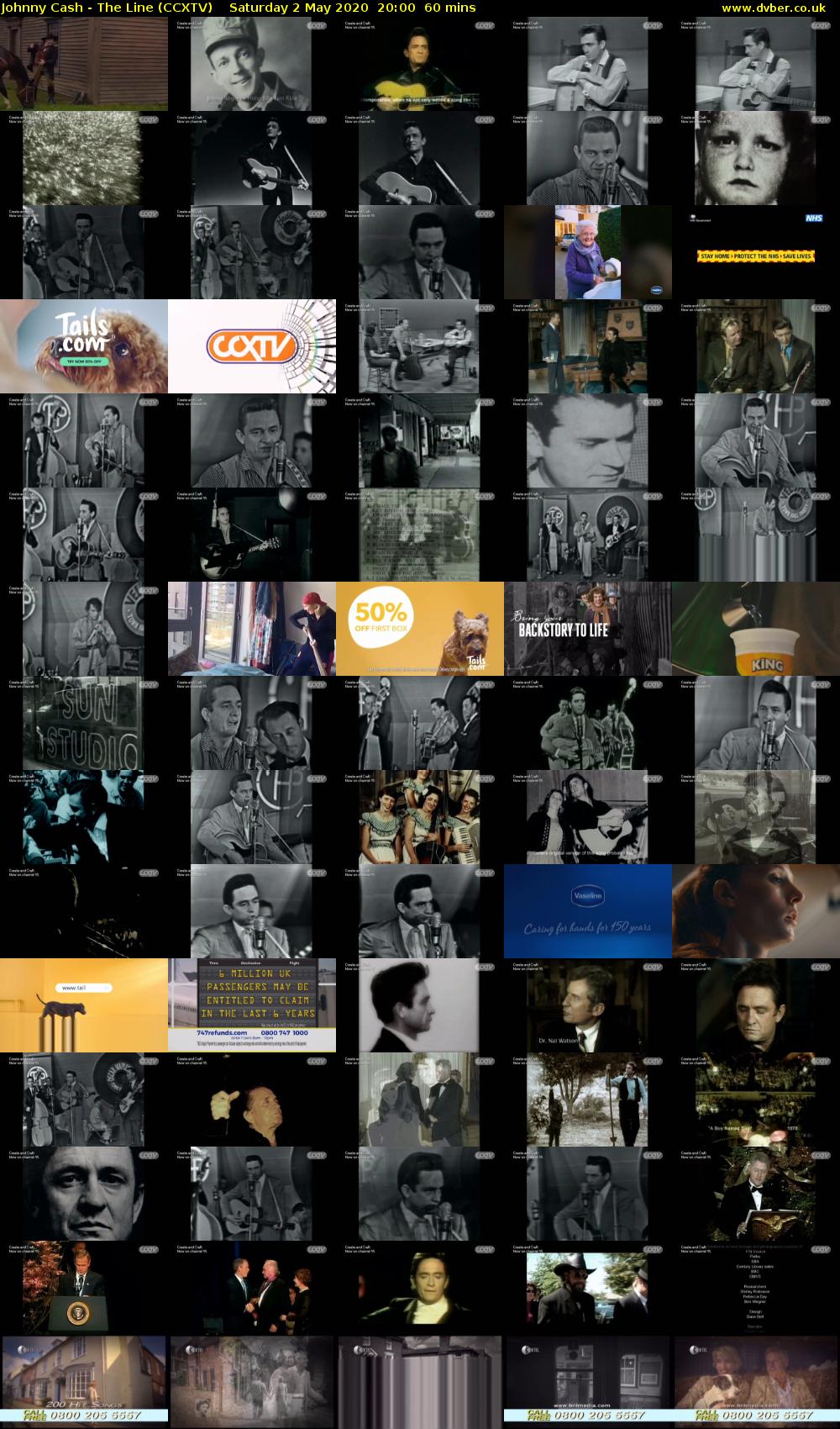 Johnny Cash - The Line (CCXTV) Saturday 2 May 2020 20:00 - 21:00