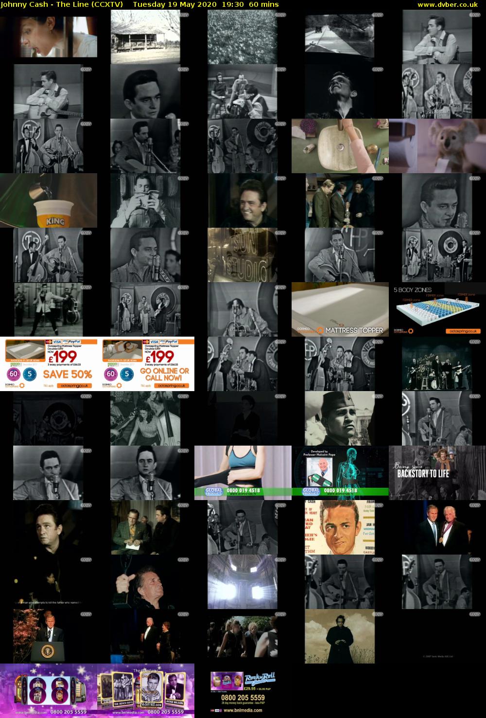 Johnny Cash - The Line (CCXTV) Tuesday 19 May 2020 19:30 - 20:30