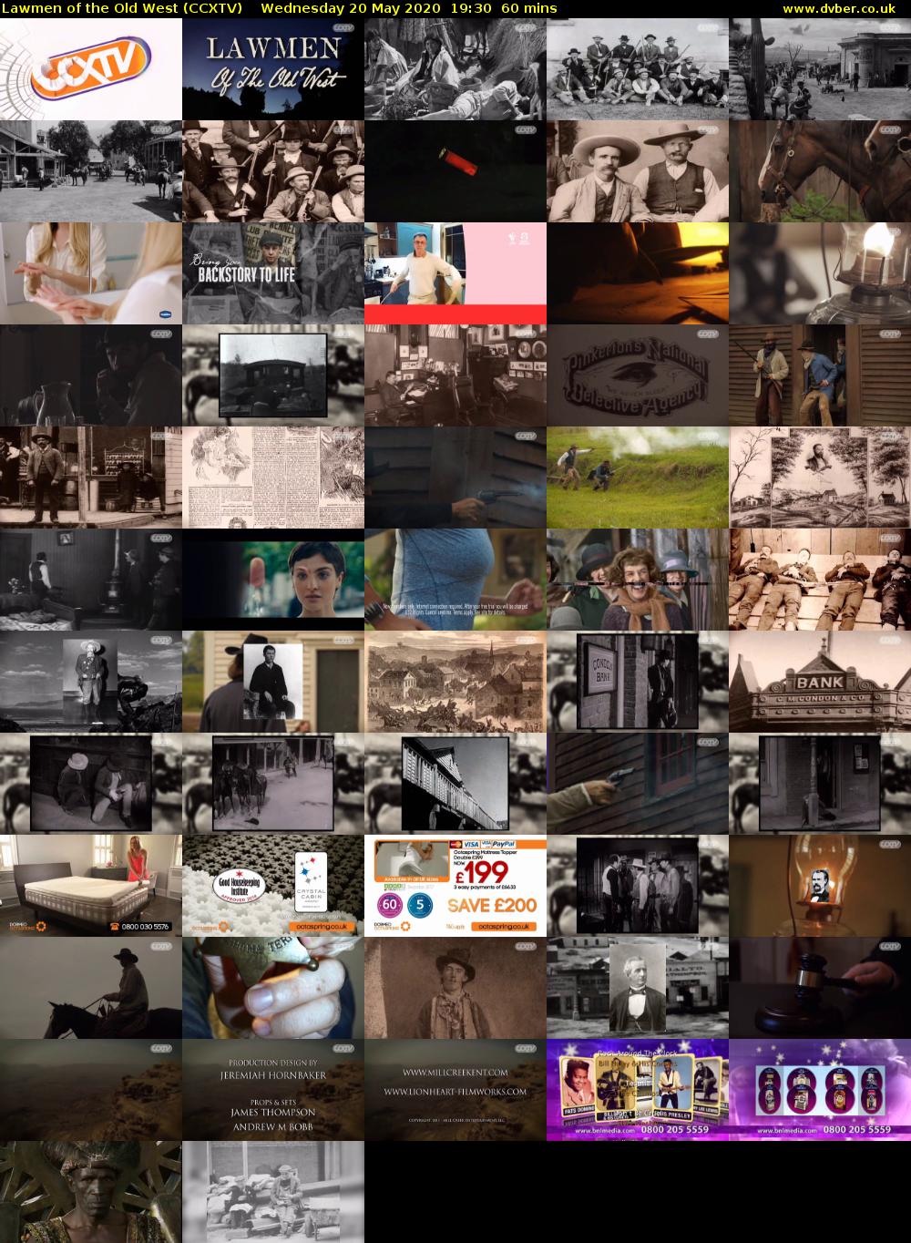 Lawmen of the Old West (CCXTV) Wednesday 20 May 2020 19:30 - 20:30