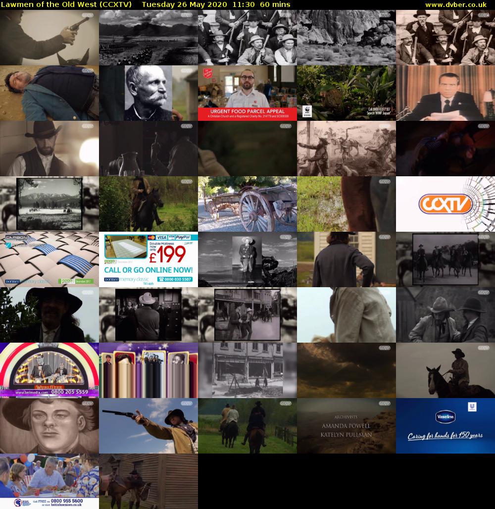 Lawmen of the Old West (CCXTV) Tuesday 26 May 2020 11:30 - 12:30