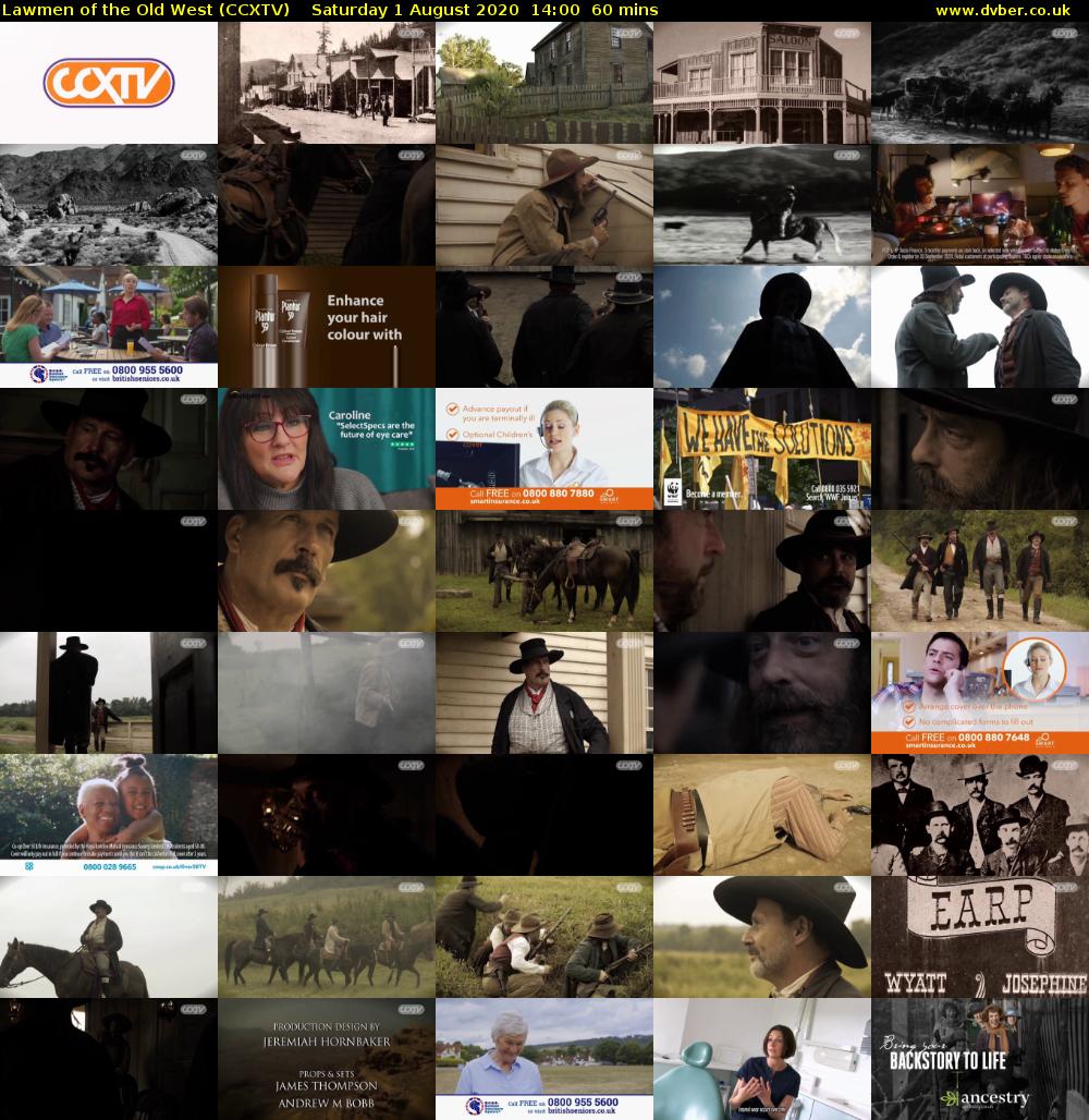 Lawmen of the Old West (CCXTV) Saturday 1 August 2020 14:00 - 15:00