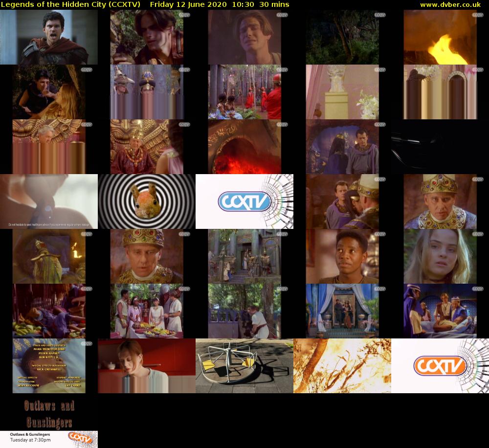 Legends of the Hidden City (CCXTV) Friday 12 June 2020 10:30 - 11:00