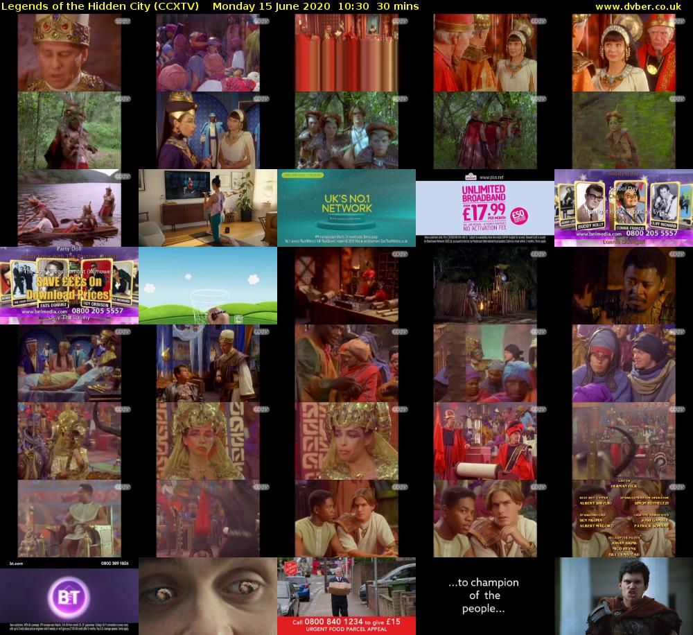 Legends of the Hidden City (CCXTV) Monday 15 June 2020 10:30 - 11:00