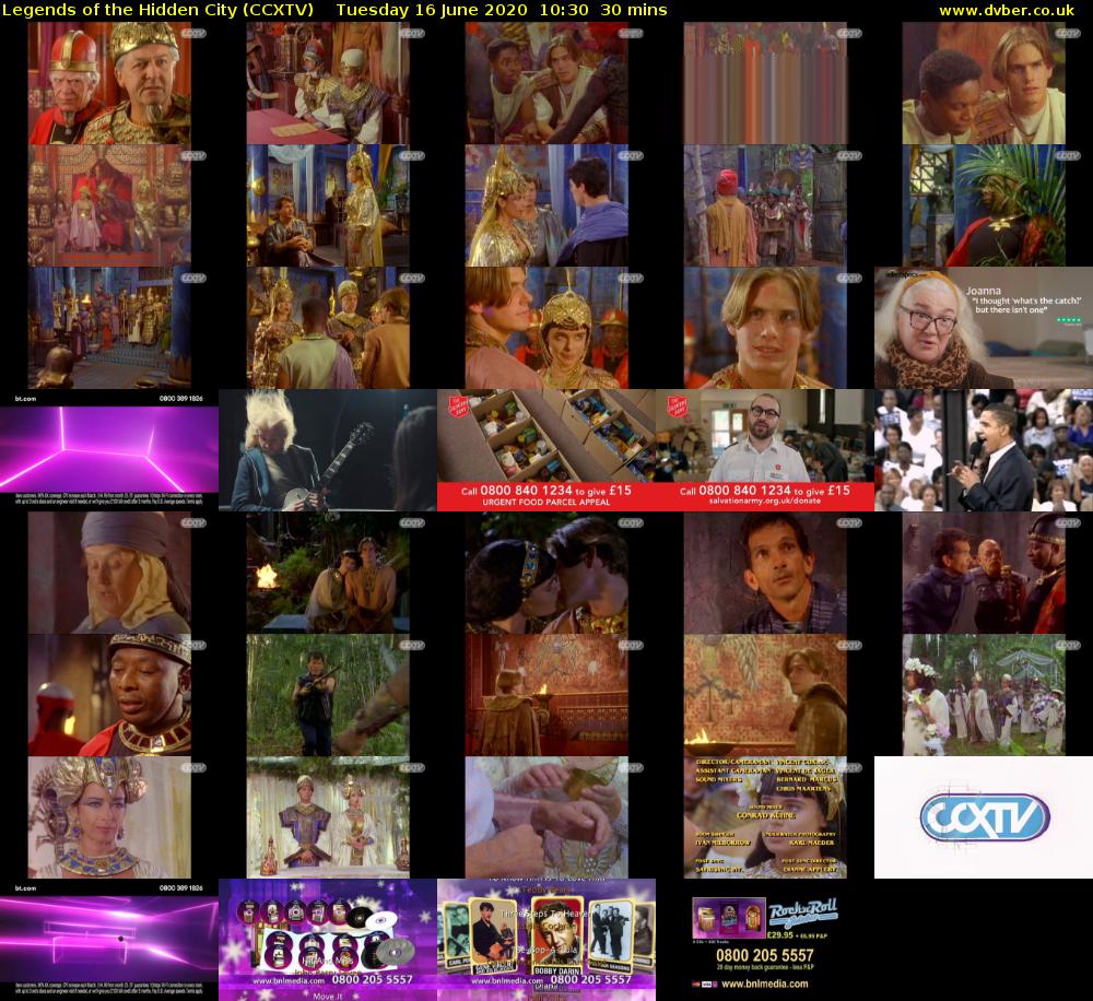Legends of the Hidden City (CCXTV) Tuesday 16 June 2020 10:30 - 11:00