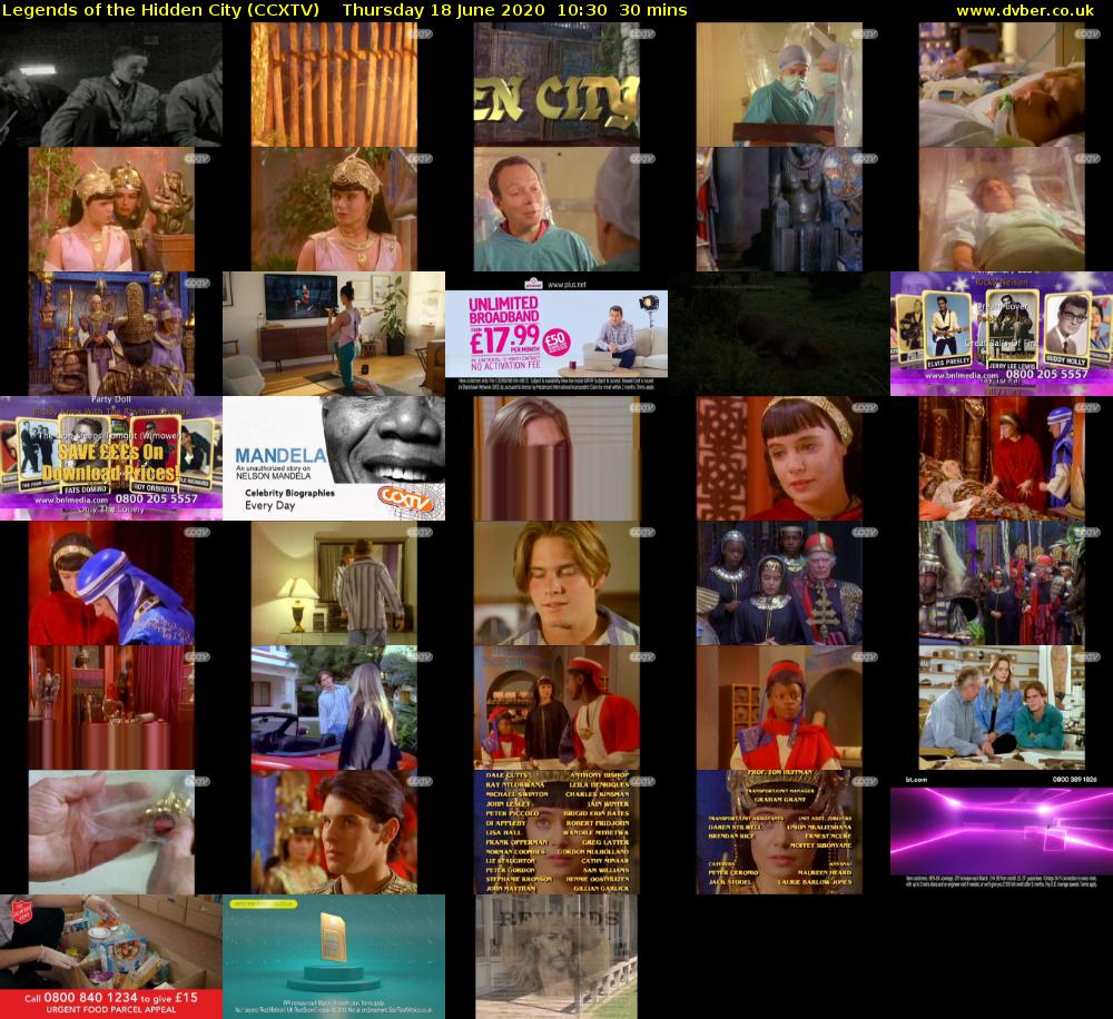Legends of the Hidden City (CCXTV) Thursday 18 June 2020 10:30 - 11:00